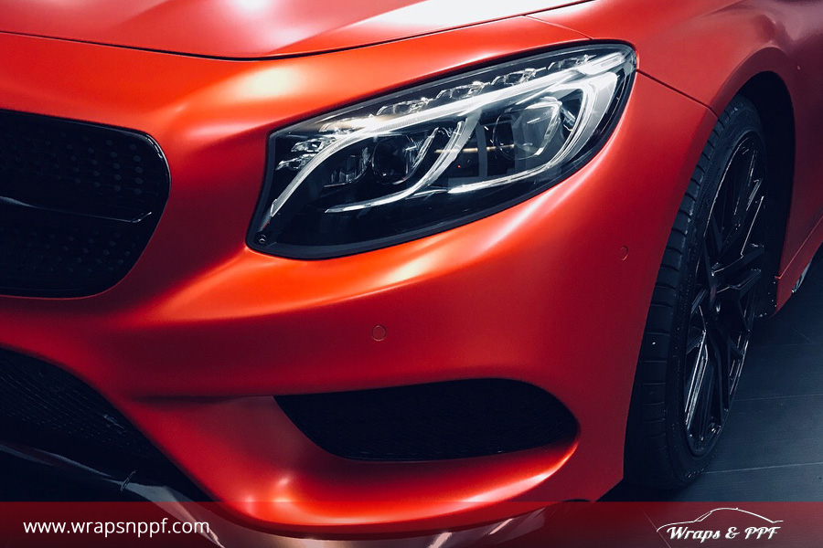 Vehicle-Vinyl-Wrapping-in-London-UK-View-1 Completed Car Wrapping on Mercedes-Benz