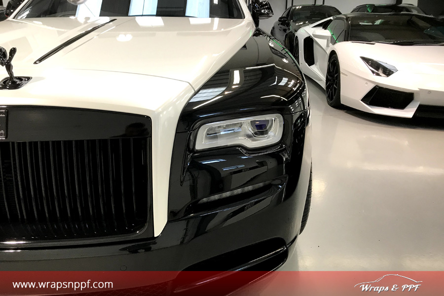 Vehicle-Vinyl-Wrapping-in-London-UK-View-5 Completed Car Wrapping on Rolls-Royce