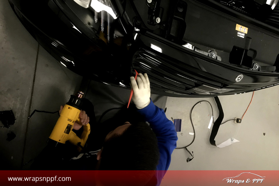 Wraps-PPF-Professionals-at-work-View-1 Installing ppf on Mercedes-Benz